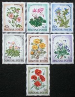 S2902-8 / 1973 Virág. - Erdő-Mező Virágai bélyegsor postatiszta