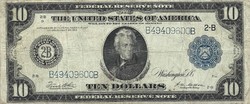 10 Dollars 1914 USA is rare. Big size