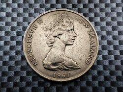 New Zealand 20 cents, 1967