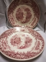Cambridge old England cherry burgundy flat plate