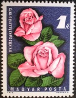 S2783 / 1972 XV. Rózsakiállítás bélyeg postatiszta