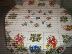 Beautiful spring forest flower pattern colorful tablecloth