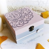 Gift box with soap - powder mandala