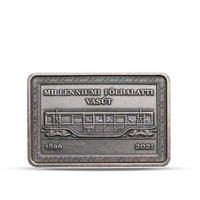 2000 HUF Millennium Underground Railway 2021 non-ferrous metal commemorative medal in a closed, unopened capsule
