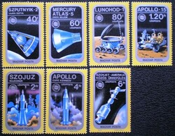 S3044-50 / 1975 Szovjet-Amerikai közös űrrepülés bélyegsor postatiszta