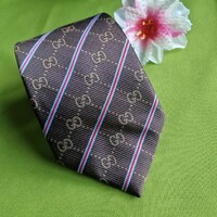 Wedding nyk46 - letter g on a brown background - silk tie
