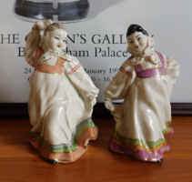 Dancing women - two polonne figures from the Soviet era 15 cm