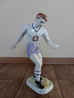 Rare Hólloháza porcelain football player's Újpest doza