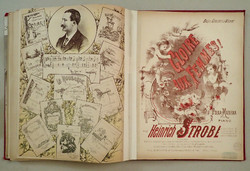 1902 Marked French antique sheet music book antique paper 1939 Palatine album sheet music book opera operetta