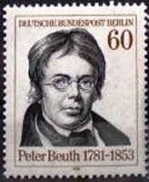 BB654 / Németország - Berlin 1981 Peter K. W. Beuth bélyeg postatiszta
