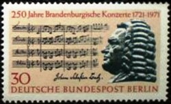 BB392 /  Németország - Berlin 1971 Brandenburgi koncertek bélyeg postatiszta