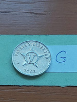 Cuba 5 centavos 2003 alu. #G