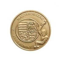 László U gold forint HUF 2,000 non-ferrous metal commemorative medal in closed unopened capsule 2020
