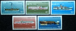 BB483-7 / Németország - Berlin 1975 Hajóközlekedés bélyegsor postatiszta