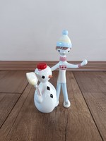 Rare aquincum figurine boy with snowman