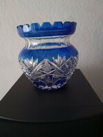 Old lead crystal vase