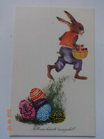 Régi grafikus húsvéti üdvözlő képeslap, postatiszta - Novák Henrik rajz