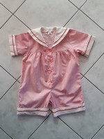 Girl's sailor style dress size 86 - pink - white