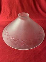 Polished lampshade, crystal acidified