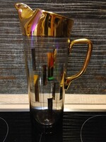 Gold colored luxury drink spout 29 cm high