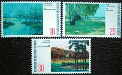 Bb423-5 / Germany - Berlin 1972 paintings : Berlin skylines stamp set postal clearance