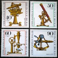 Bb641-4 / Germany - Berlin 1981 youth : optical instruments stamp set postal clearance