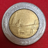 Italy 500 lira bimetal (794)
