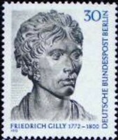 BB422 /  Németország - Berlin 1972 Friedrich Gilly bélyeg postatiszta