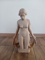 Masonic ceramic nude figure