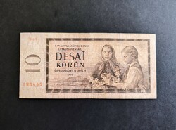 Csehszlovákia 10 Korona / Korun 1961, F+