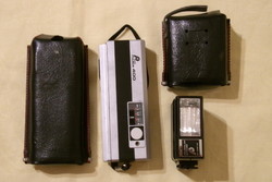 Pocket fujica 400 camera and flash