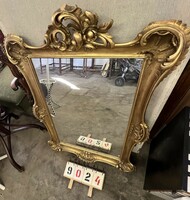 Antique baroque real wood framed mirror 137 x 95 cm. 9024