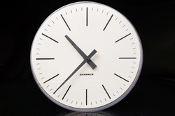 80s schrack wall clock / westerstrand pulse clock structure / retro / old