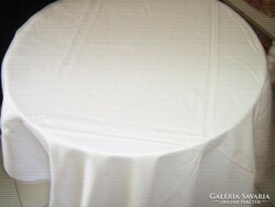 Antique white damask tablecloth