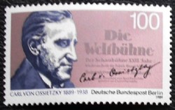 BB851 / Németország - Berlin 1989 Carl von Ossietzky bélyeg postatiszta