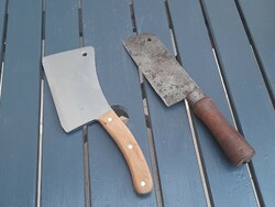 2 heavy butcher knives in one