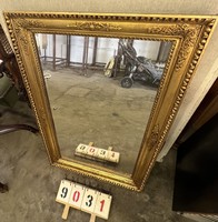Biedermeier ökörszemes keretes tükör, 124 x 78 cm-es. 9031