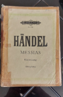 Händel Messias  Edition Peters  Leipzig Nr.4501 - német nyelvű  régi kotta