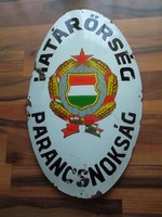 Border guard command enamel plaque