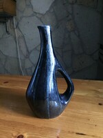 Retro mázas kerámia váza