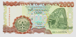 Ghána 2000 Cedi 2002 UNC