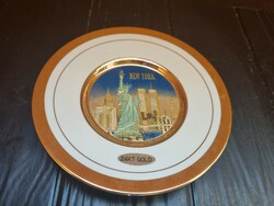 New york city chokin porcelain small plate