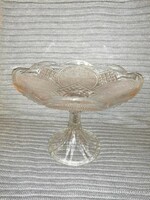 Glass tray with stand, center of table (a1)