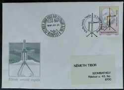 Ff4076 / 1991 gold torsion pendulum ran on stamp fdc