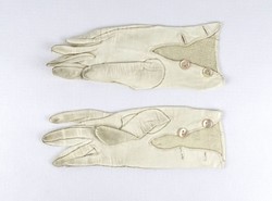 1J635 antique small elegant women's leather gloves circa 1920-30