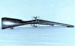 Very rare, double-barreled, lefacheaux carbine, st. Etienne ca. 1850!