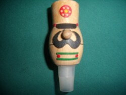 Wooden bottle stopper (hussar's head)