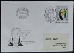 Ff4049 / 1990 Kazinczy Ferenc stamp ran on fdc