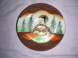 Japanese eggshell marked decorative plate