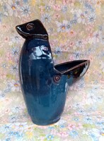 Hand-painted ceramic bird for Uncle Gorka Geza